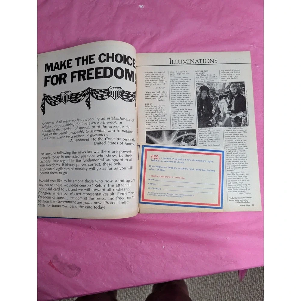 Rod Serlings Twilight zone magazine vintage 1987 Harlan Ellison best worst of 86